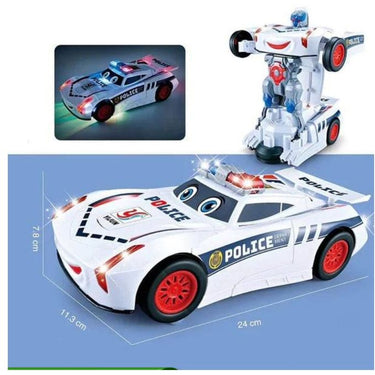 2-in-1 Transformer Robot Police Car